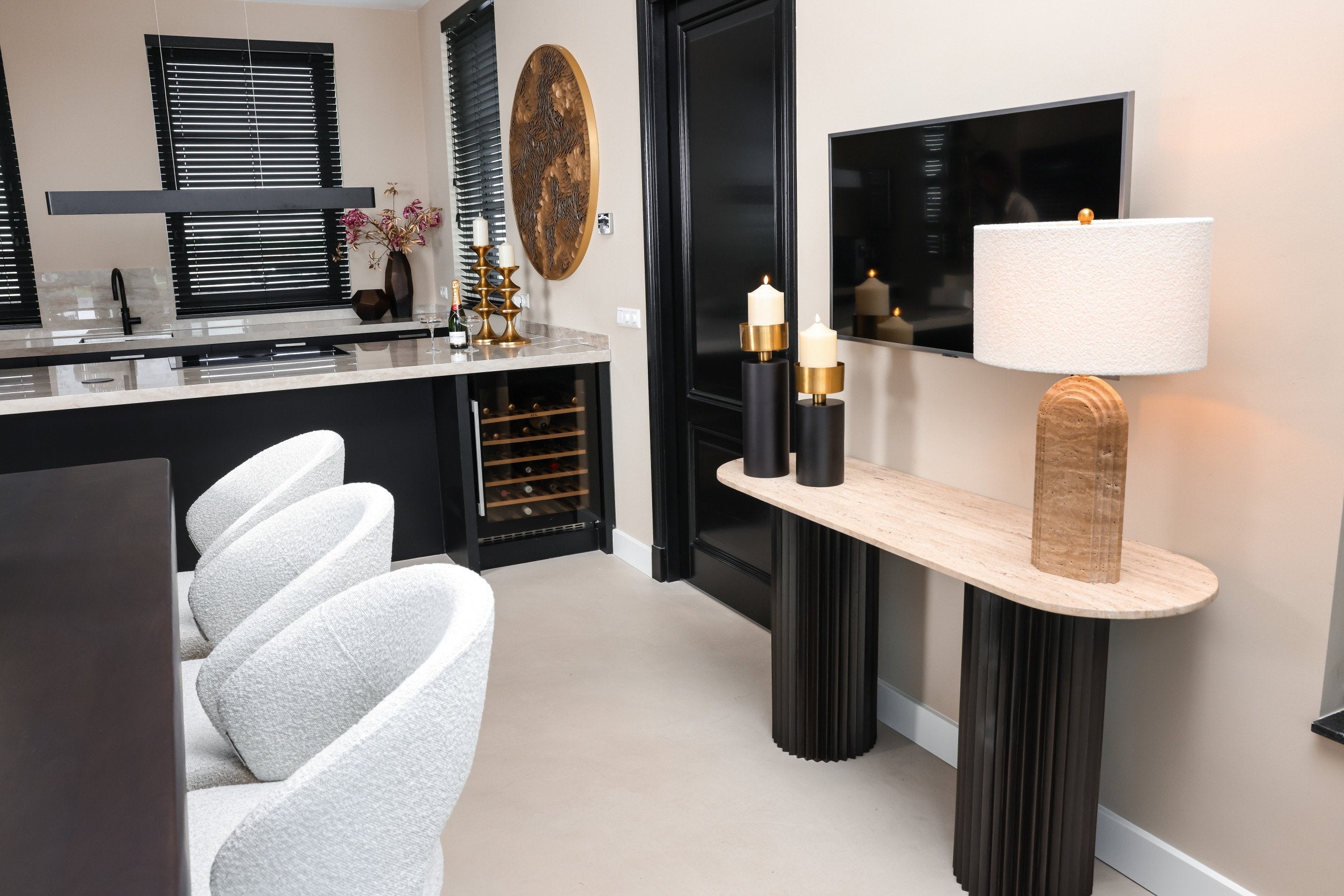 Console Hampton dark brown