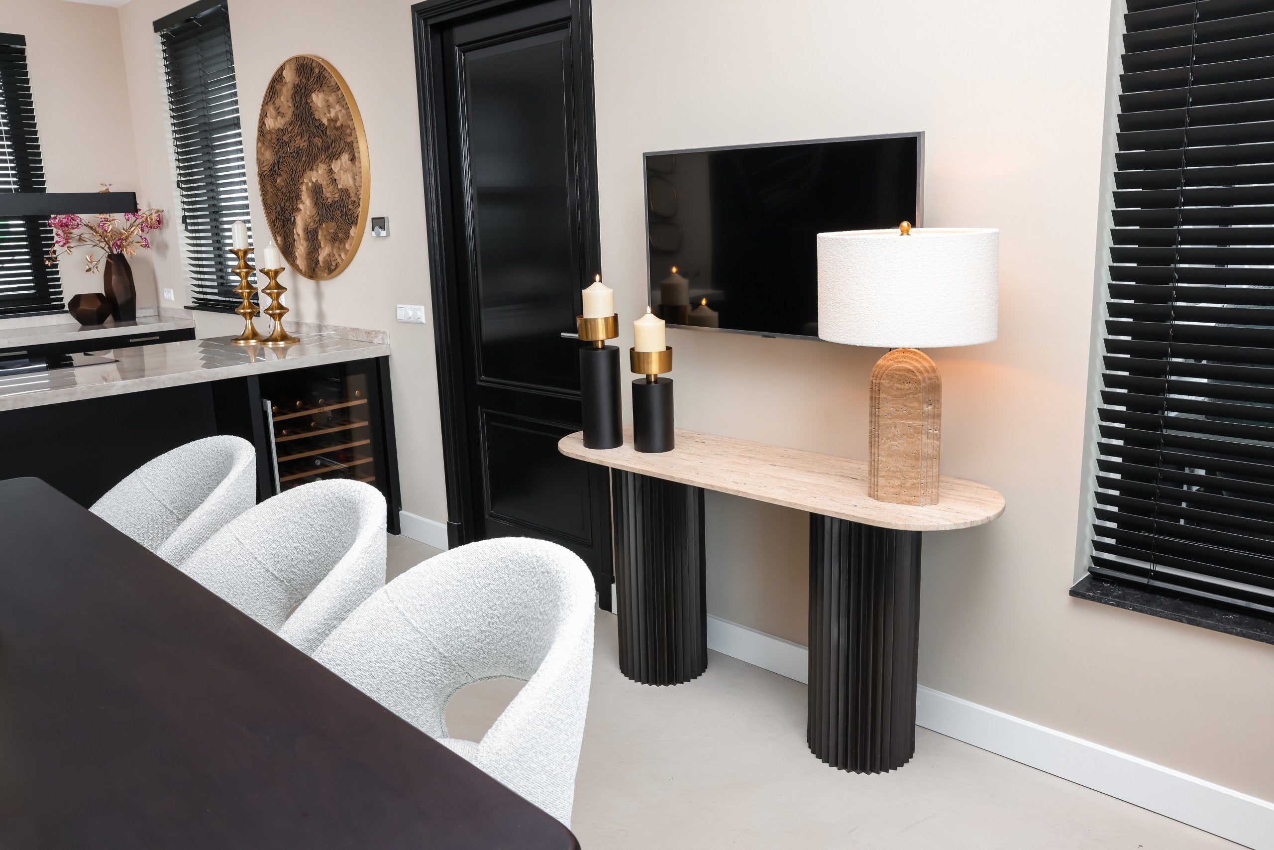 Console Hampton dark brown