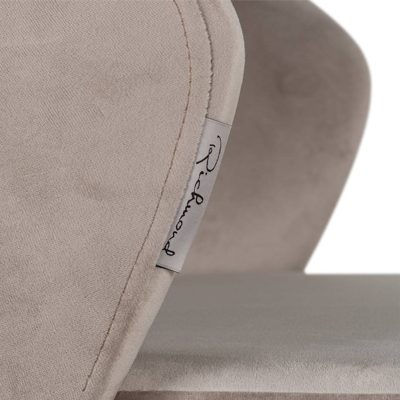 Bar stool Savoy khaki velvet (Quartz Khaki 903)