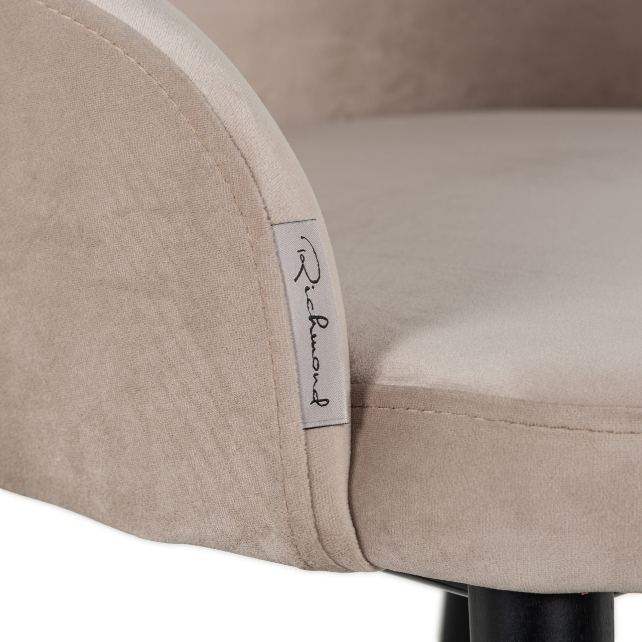 Dining chair Twiggy khaki velvet