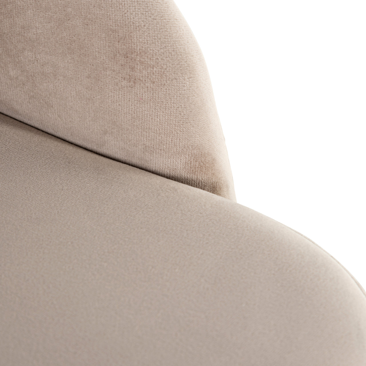 Dining chair Twiggy khaki velvet