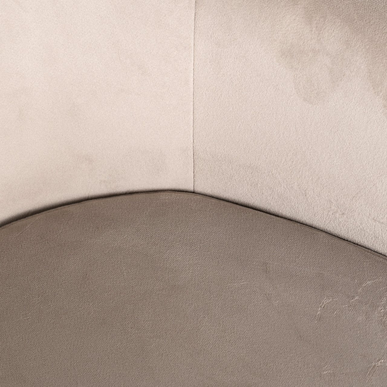 Dining chair Fay khaki velvet fire retardant