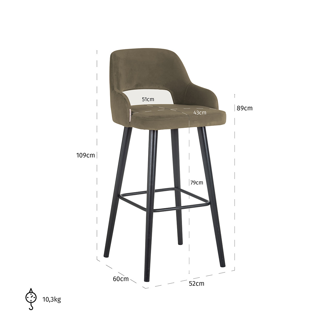 Bar stool Antony