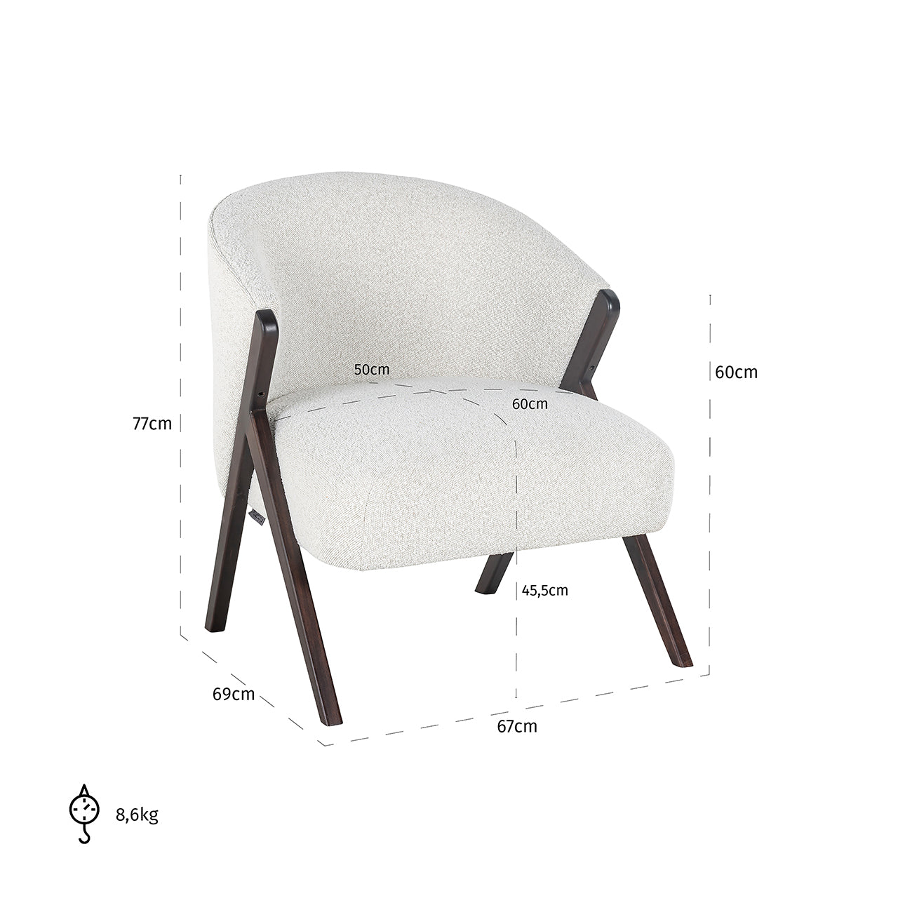 Lounge chair Mia