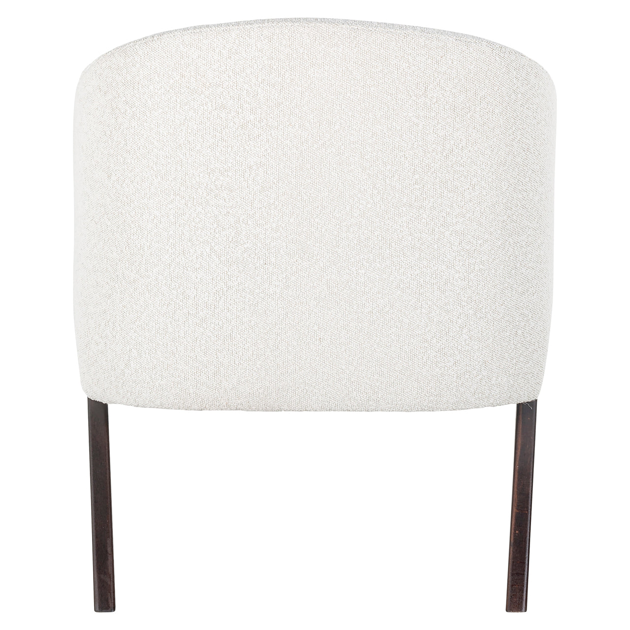 Lounge chair Mia white bouclé