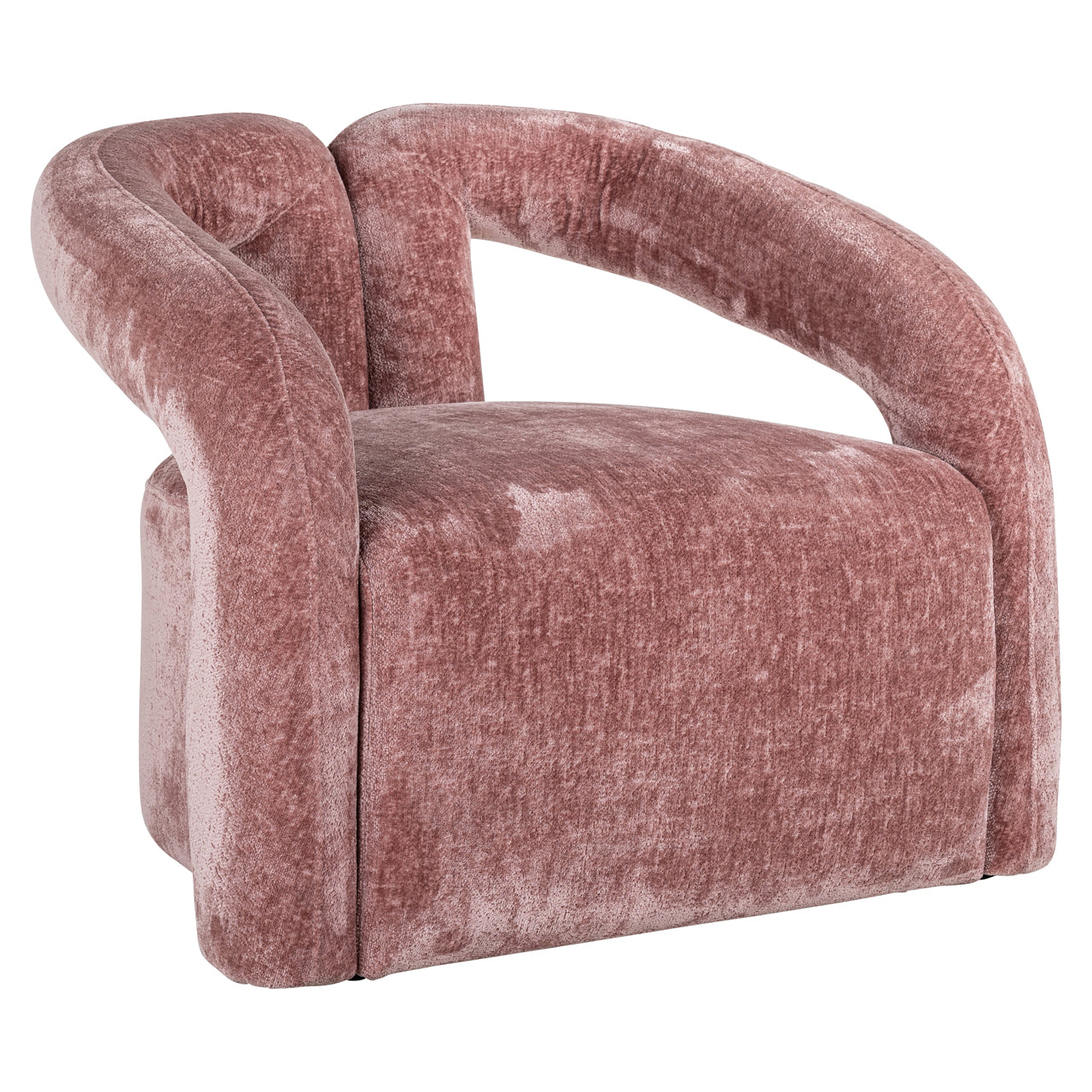 Lounge chair Dana rose chenille