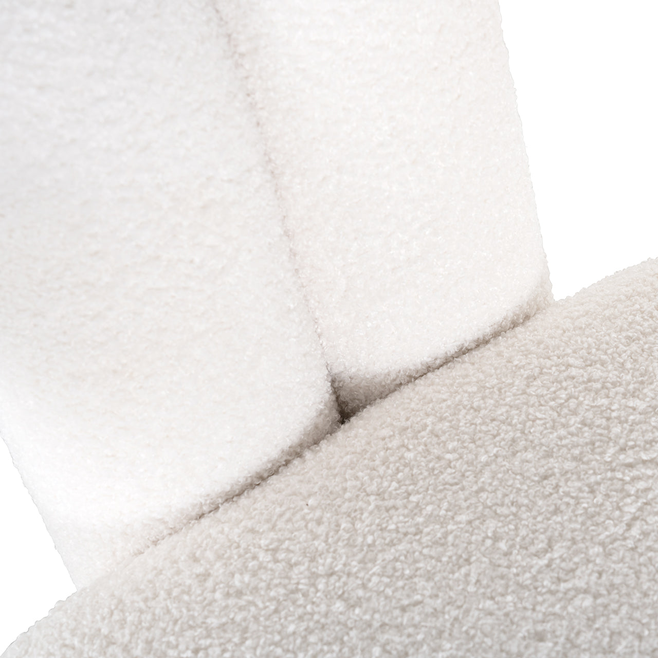 Lounge chair Dana white furry (Himalaya 900 white furry)