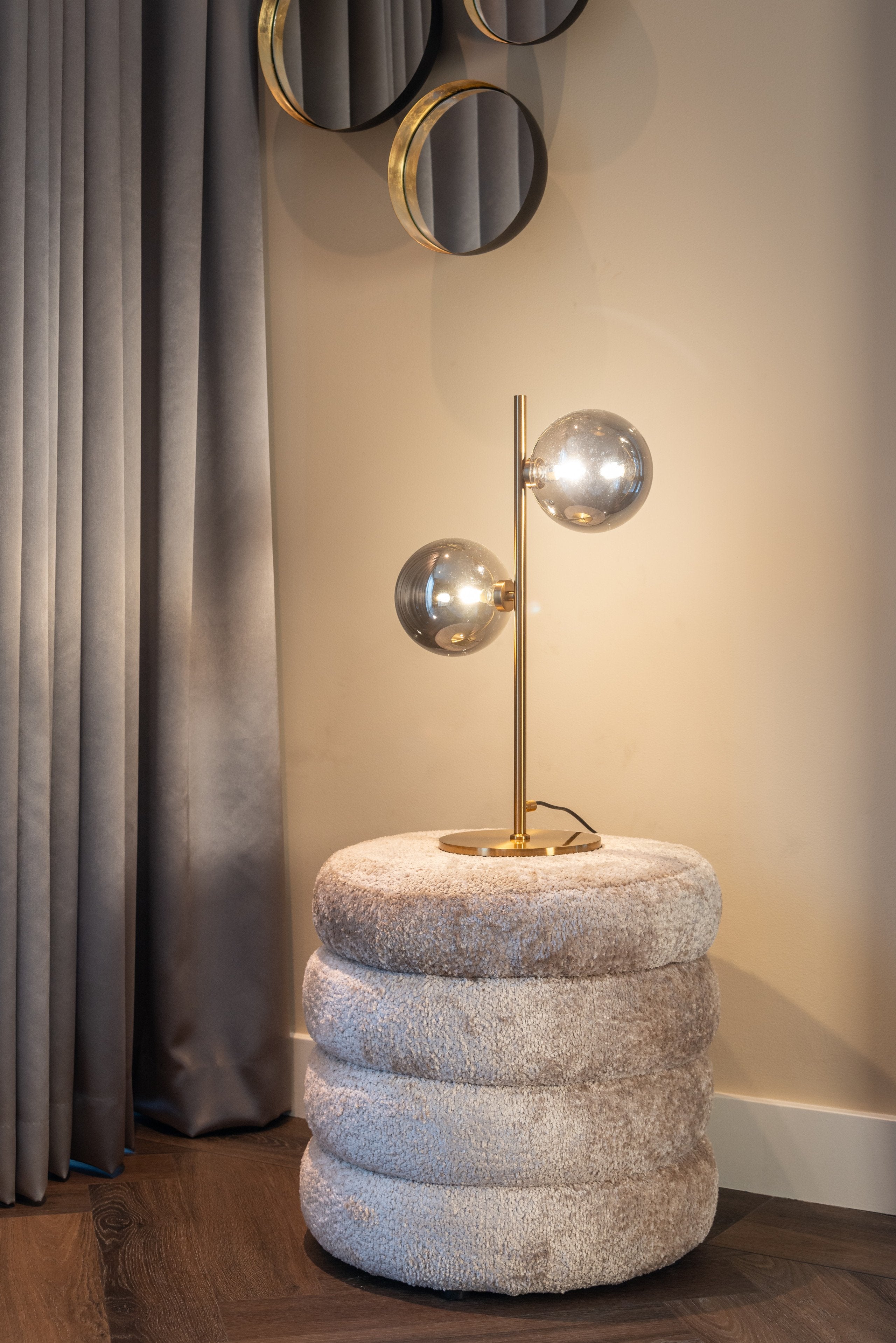 Pouffe & Footstool Adele sheep natural