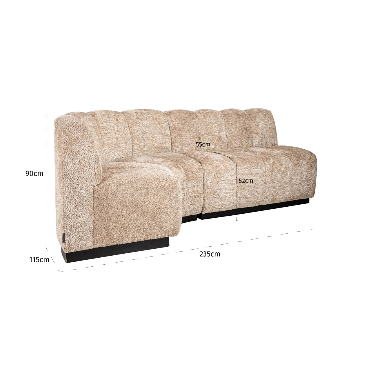Dining bench Hillpark customized fire retardant