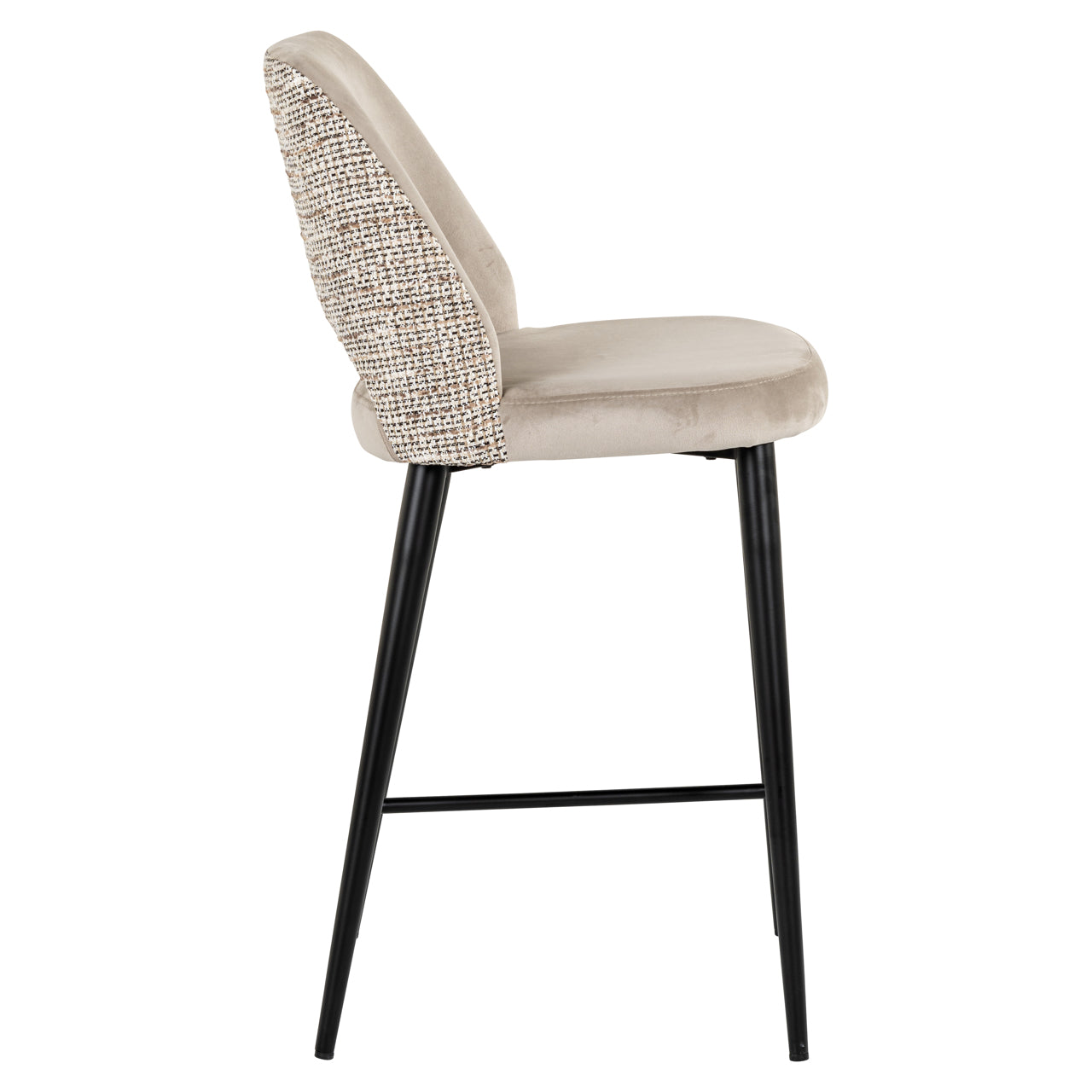 Counter stool Tabitha trendy nature fire retardant