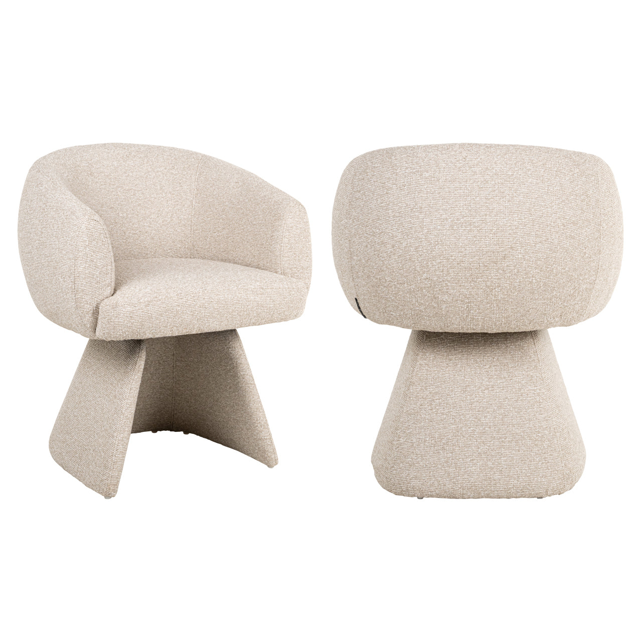Dining chair Quiriro biscotti swivel