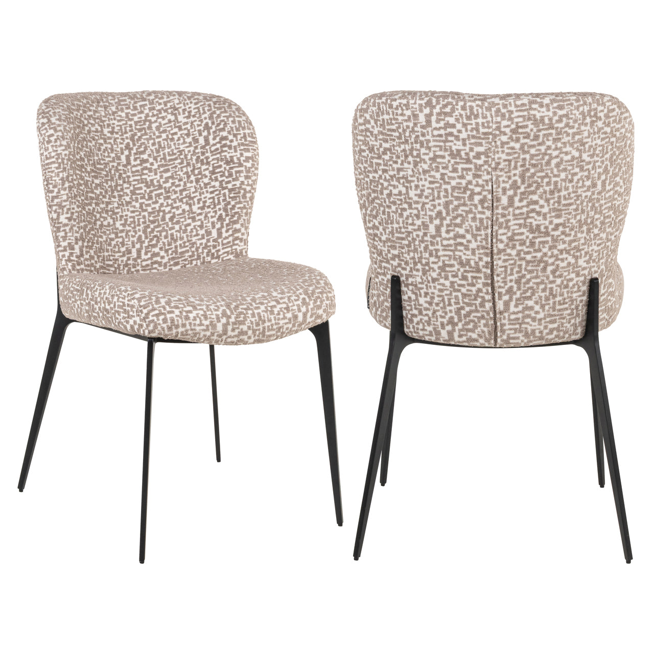 Dining chair Sergio natural geo