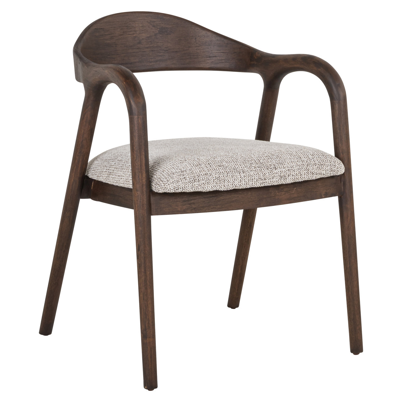 Dining chair Mihara mocca fancy fire retardant