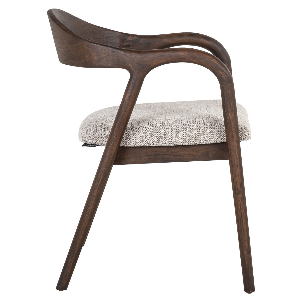 Dining chair Mihara mocca fancy fire retardant