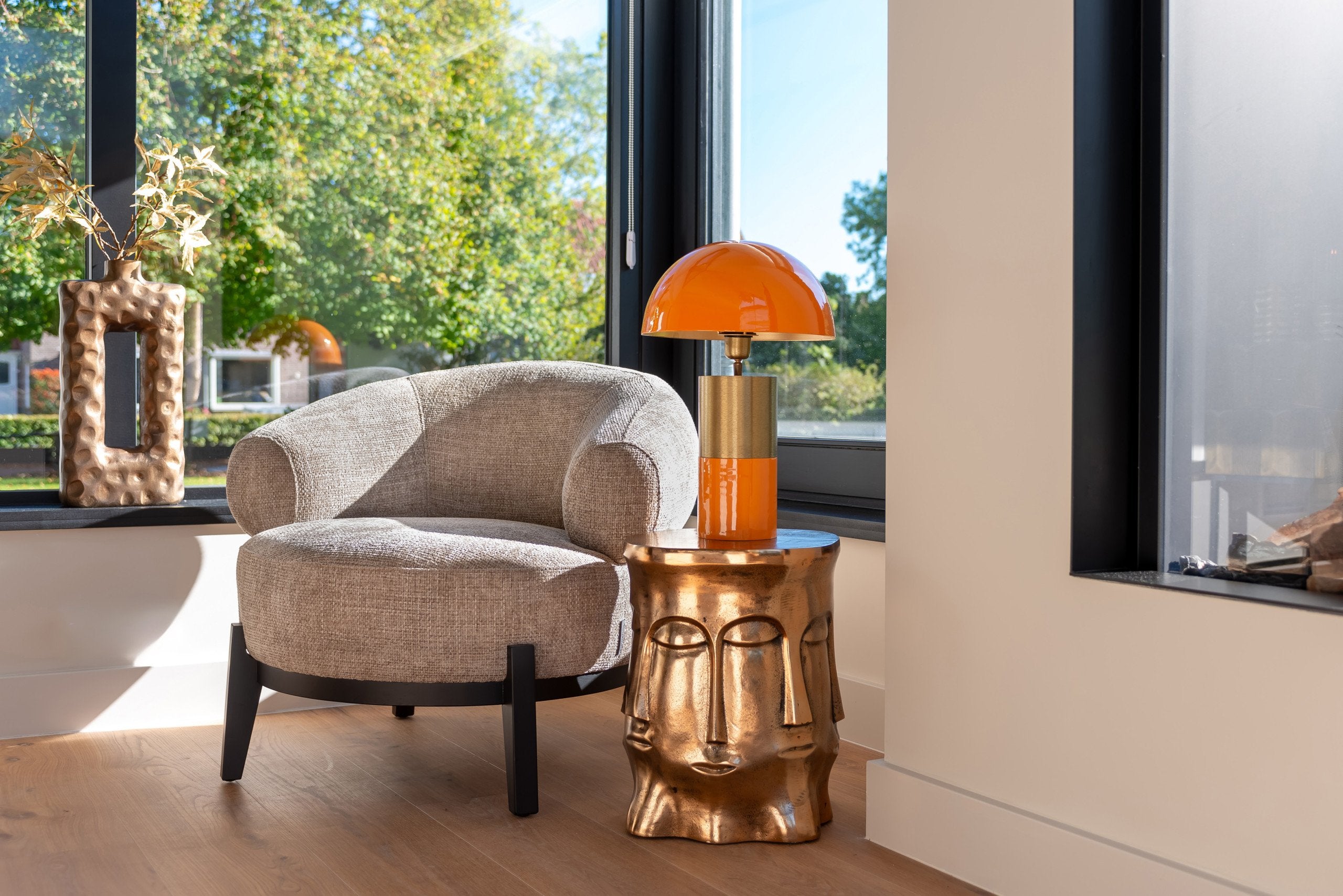 Vase Samuel brushed gold