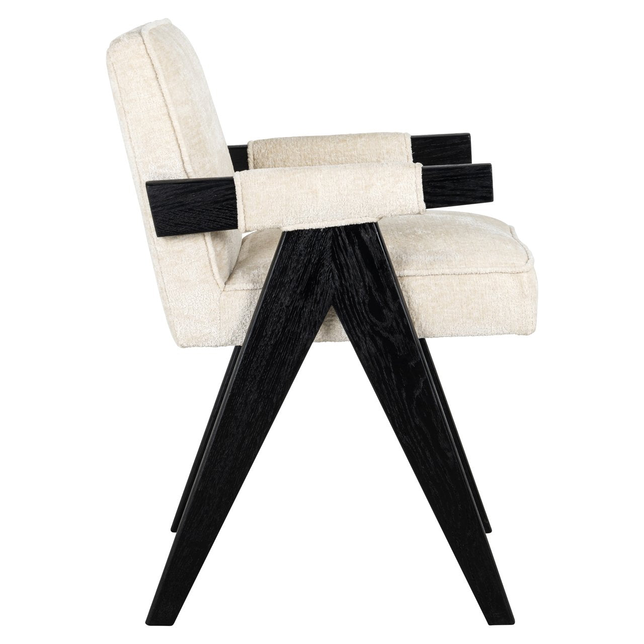 Dining chair Cooper white chenille