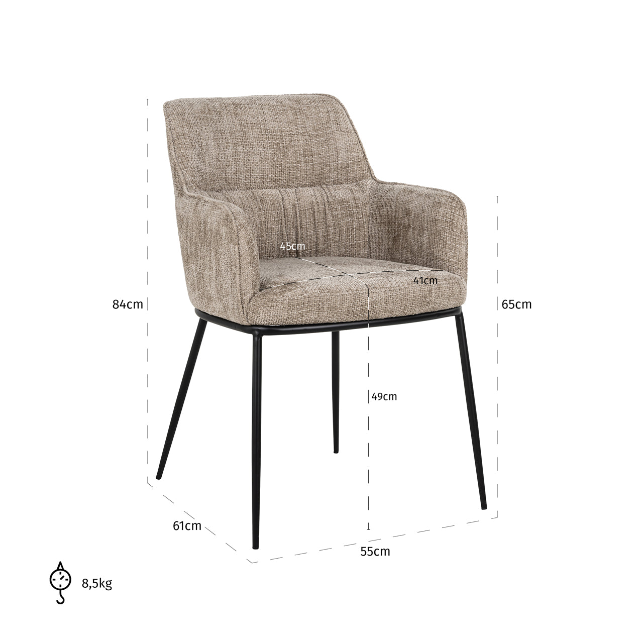 Dining chair Bella desert renegade