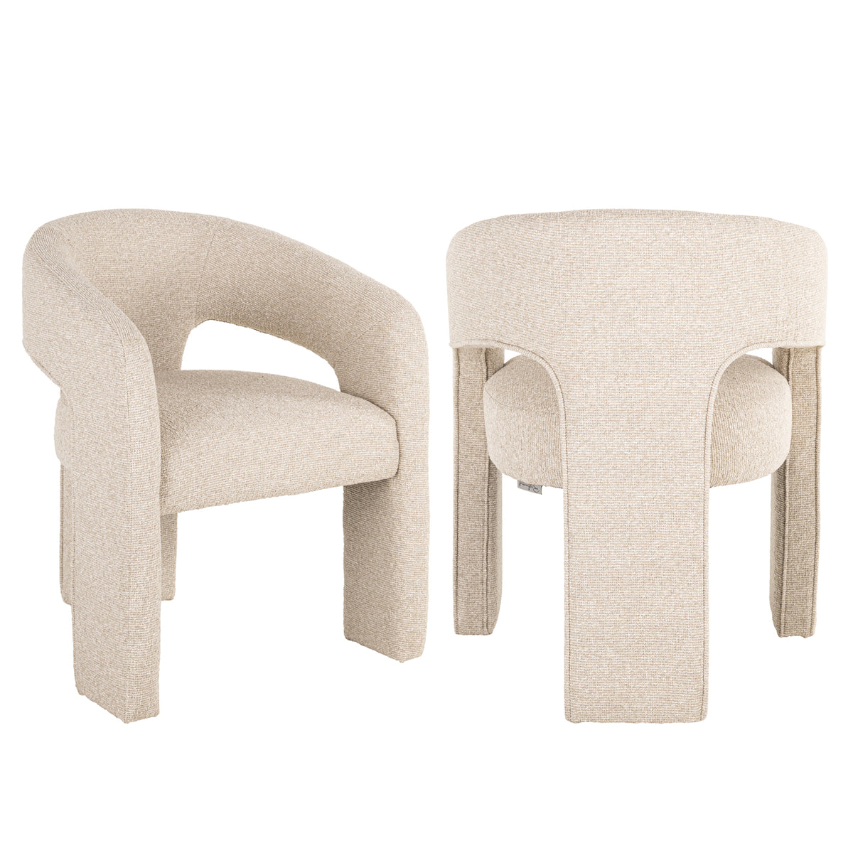 Dining chair Belle biscotti fire retardant