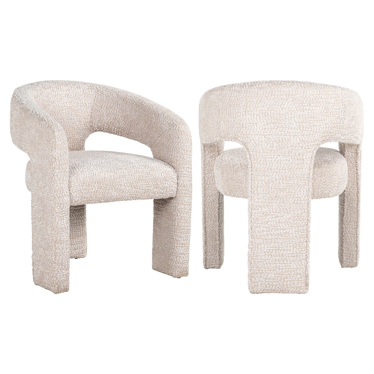 Dining chair Belle lovely cream fire retardant