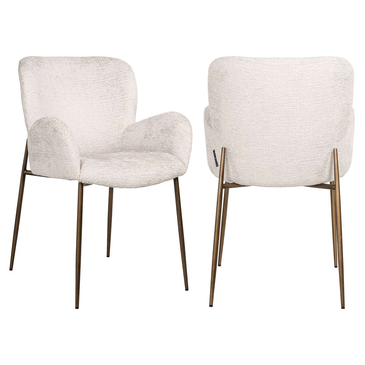 Dining chair Amber cream fusion fire retardant