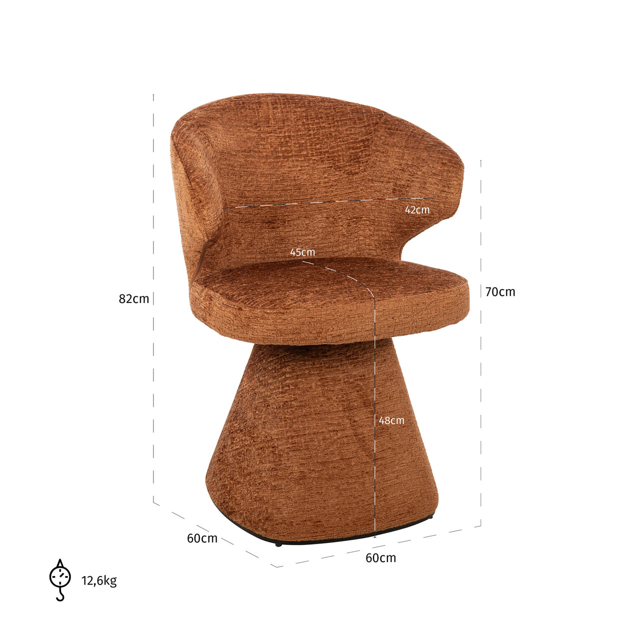 Dining chair Gatsbi copper fusion