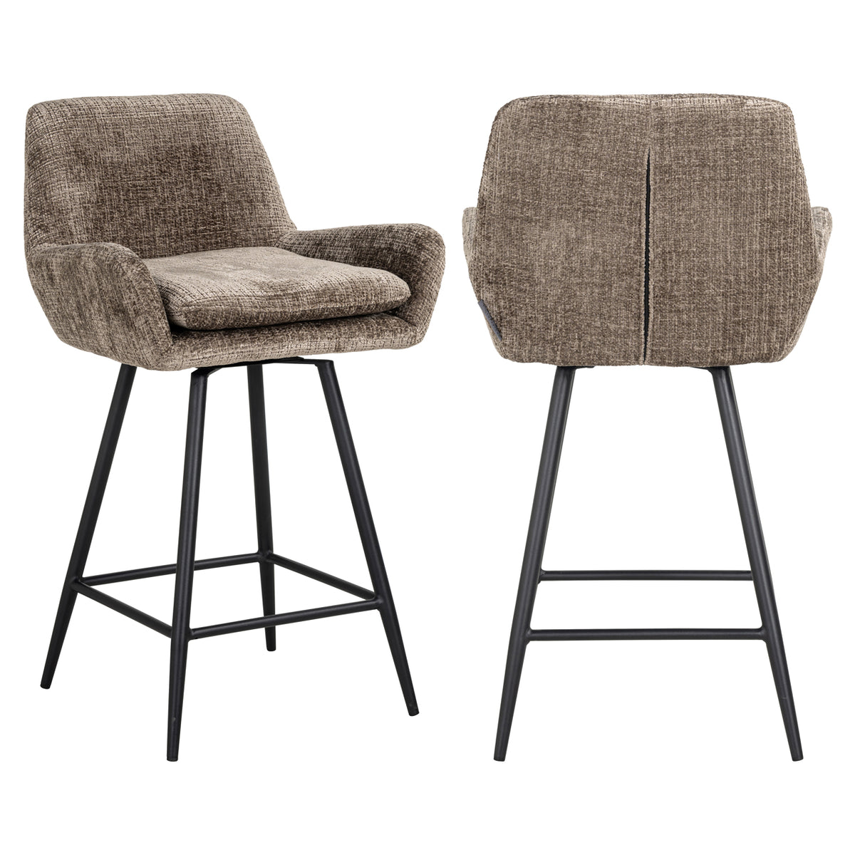 Counter stool Linsey niagara stone swivel (Set of 2)