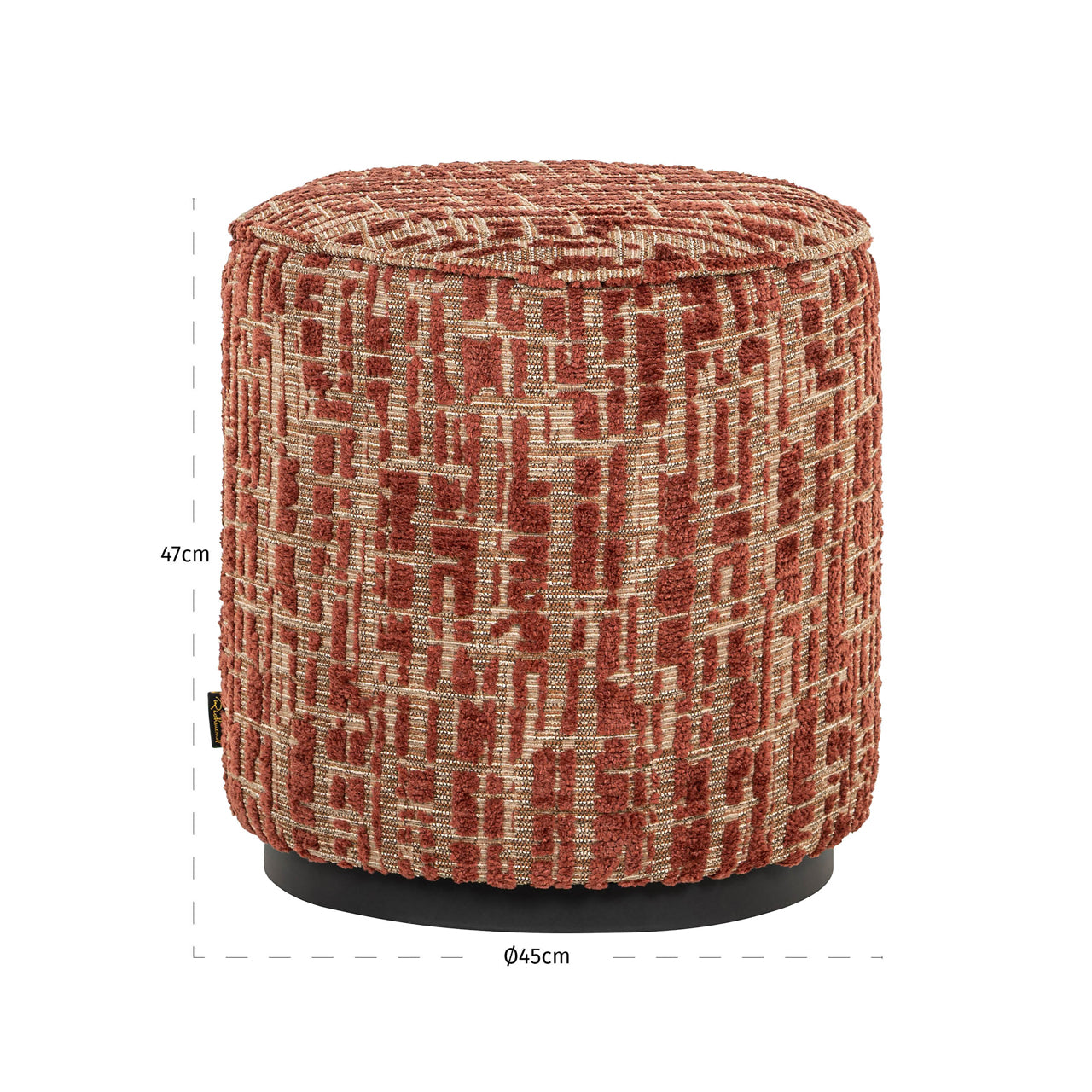 Pouffe & Footstool Lexie terra 45Ø