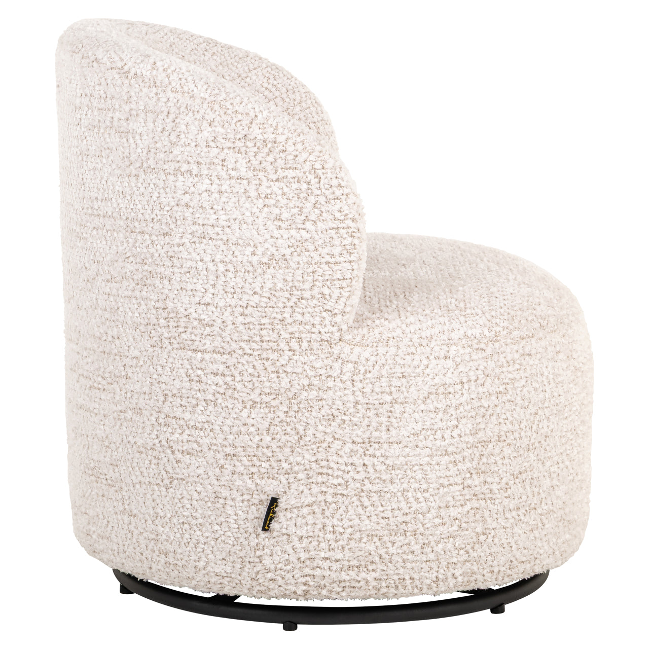 Lounge chair Jackie lovely cream swivel kids