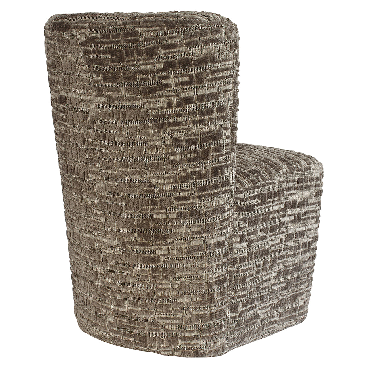 Dining chair Lorain greige on wheels