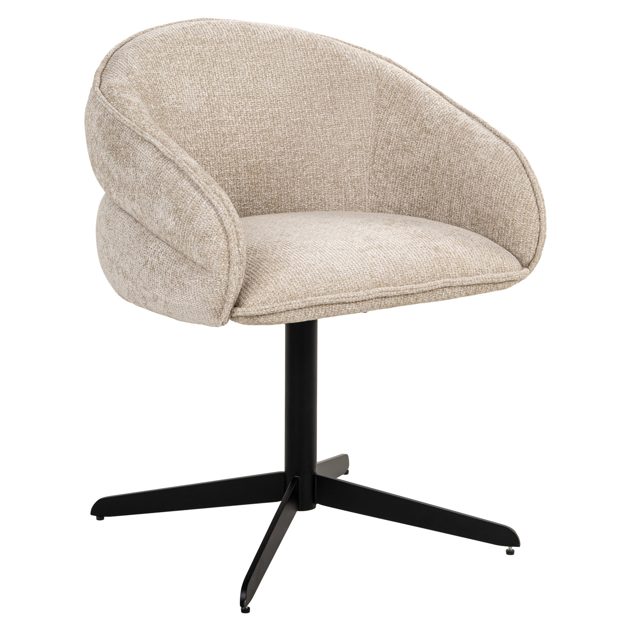 Dining chair Angelina cream unicorn swivel