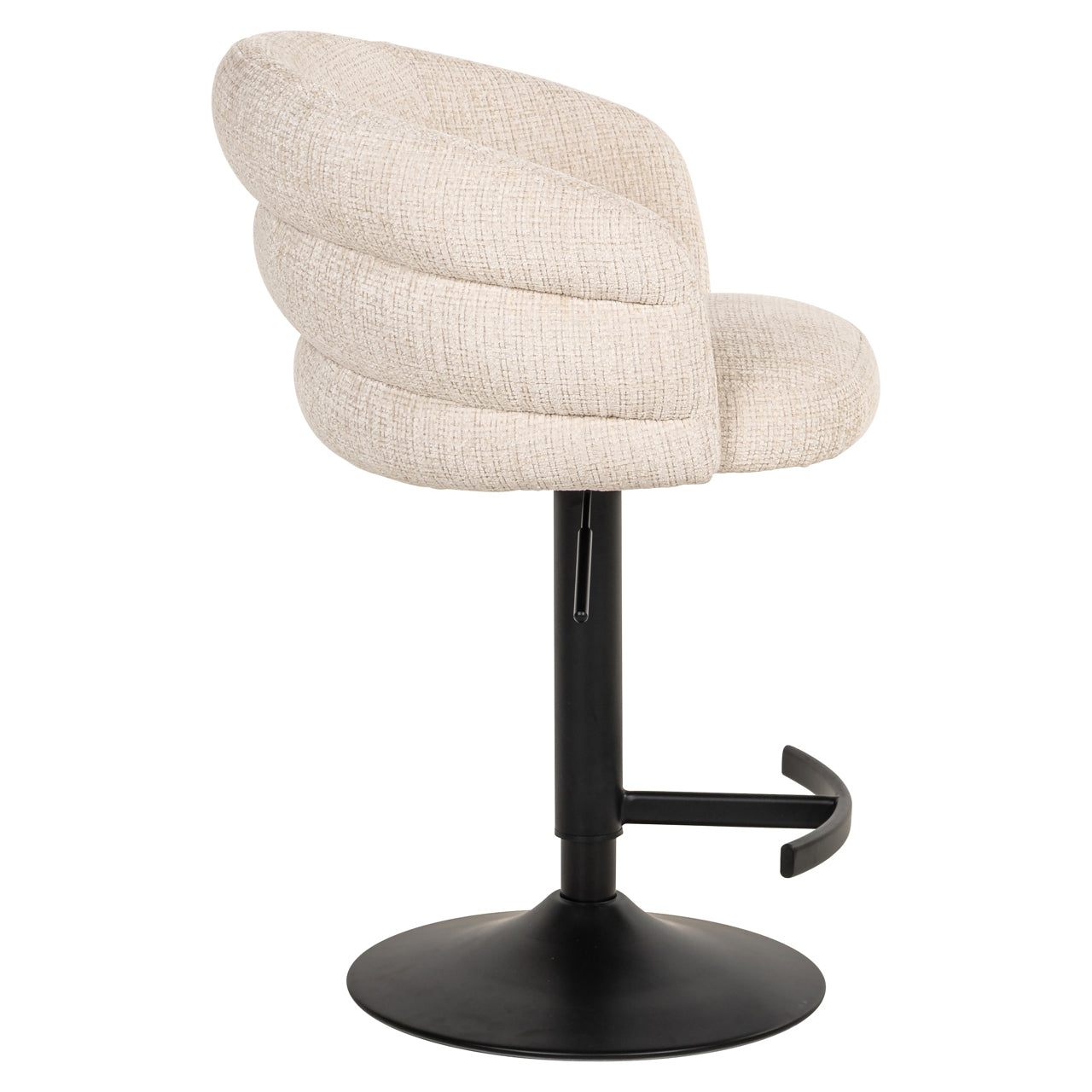 Bar stool Nikki niagara beige swivel fire retardant