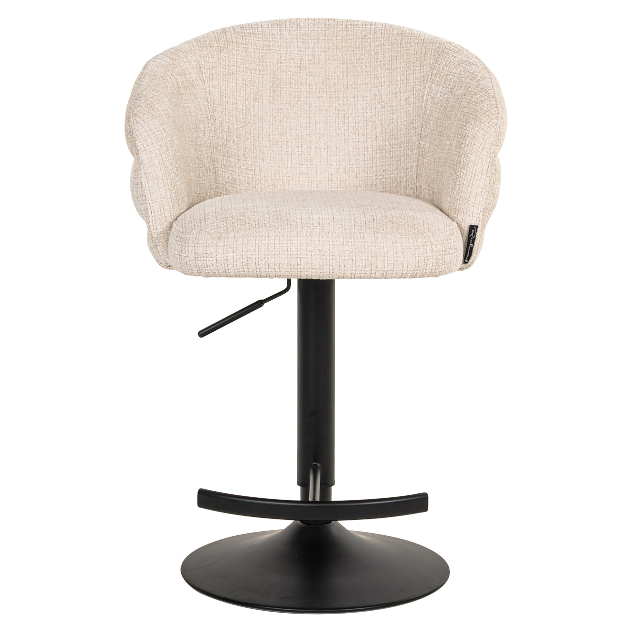 Bar stool Nikki niagara beige swivel fire retardant
