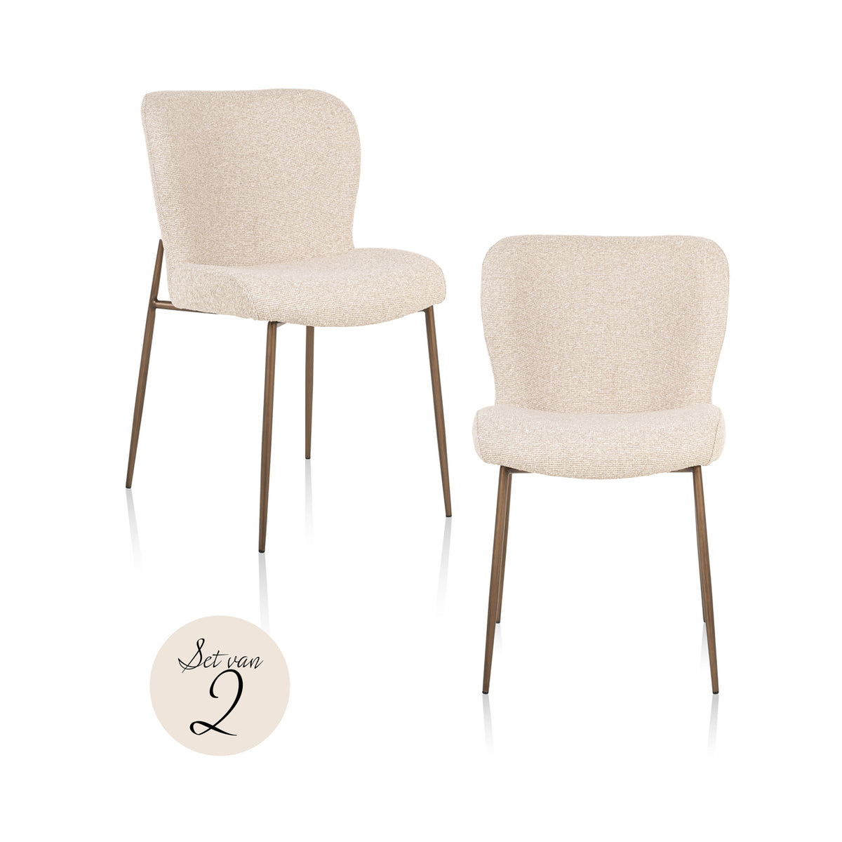 Dining chair Odarby biscotti (Set of 2)