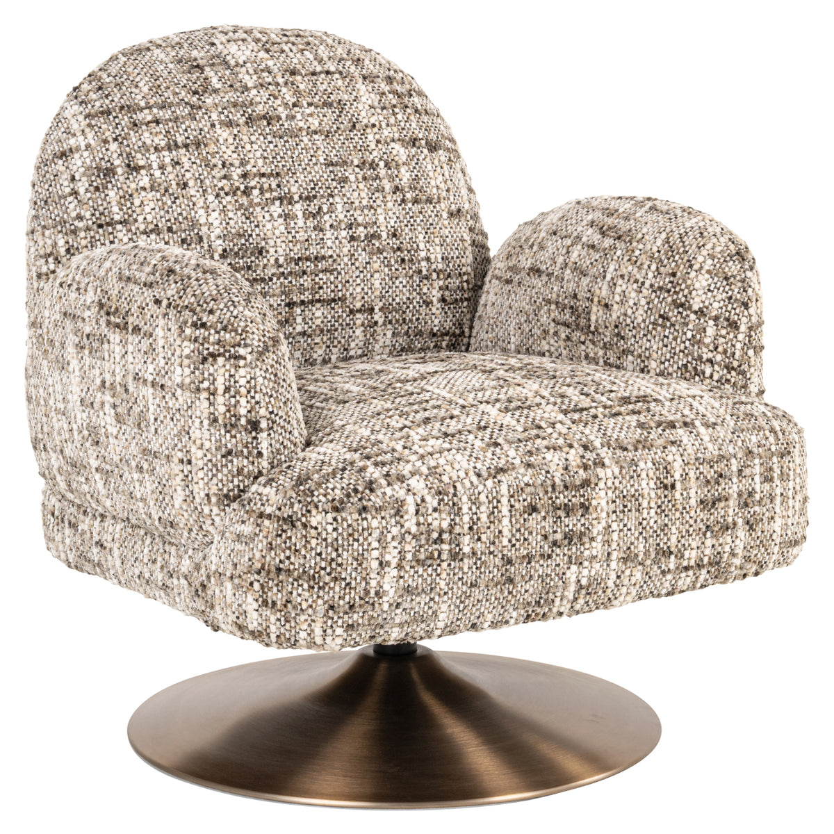 Lounge chair Kagney brown omara swivel