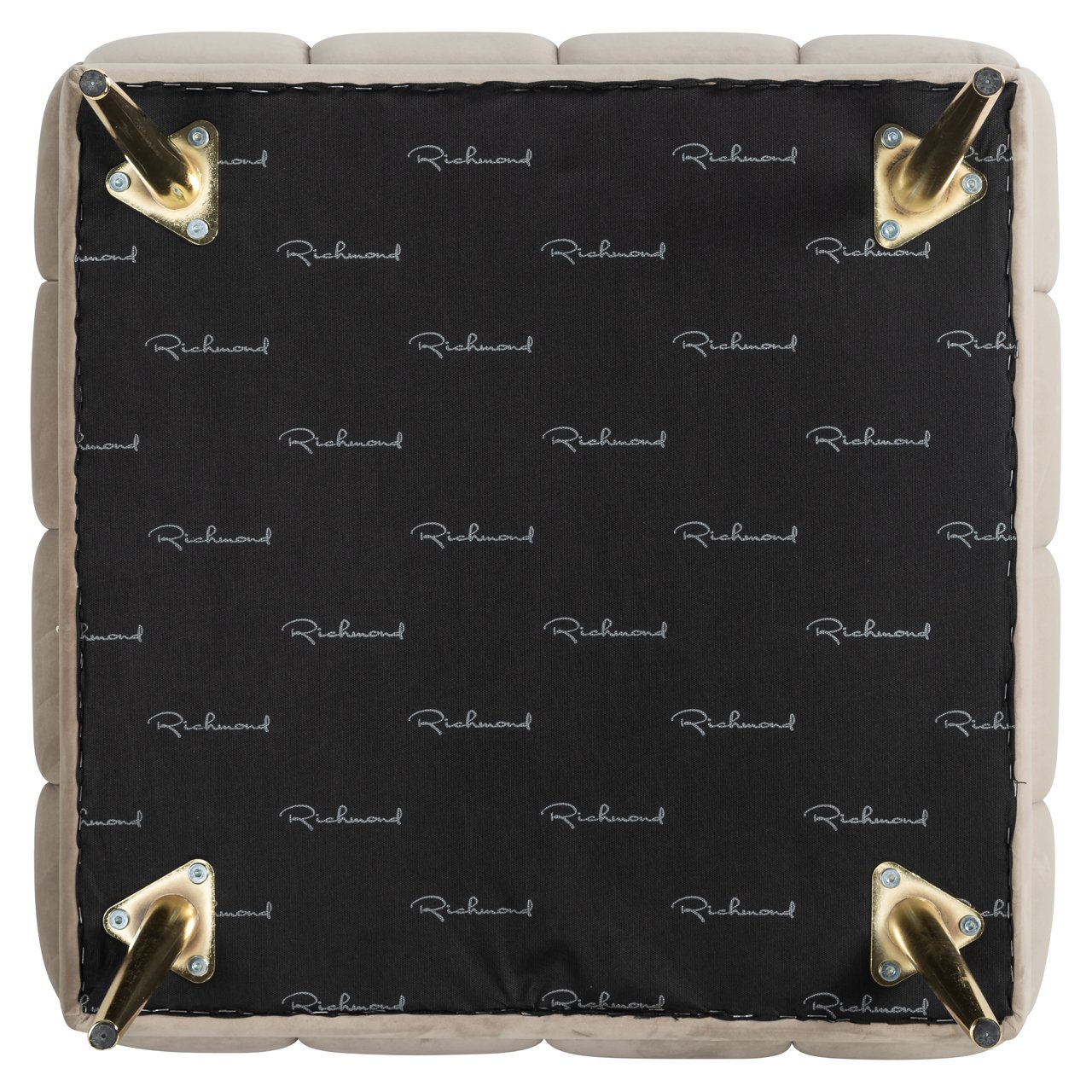 Pouffe & Footstool Huxley khaki velvet