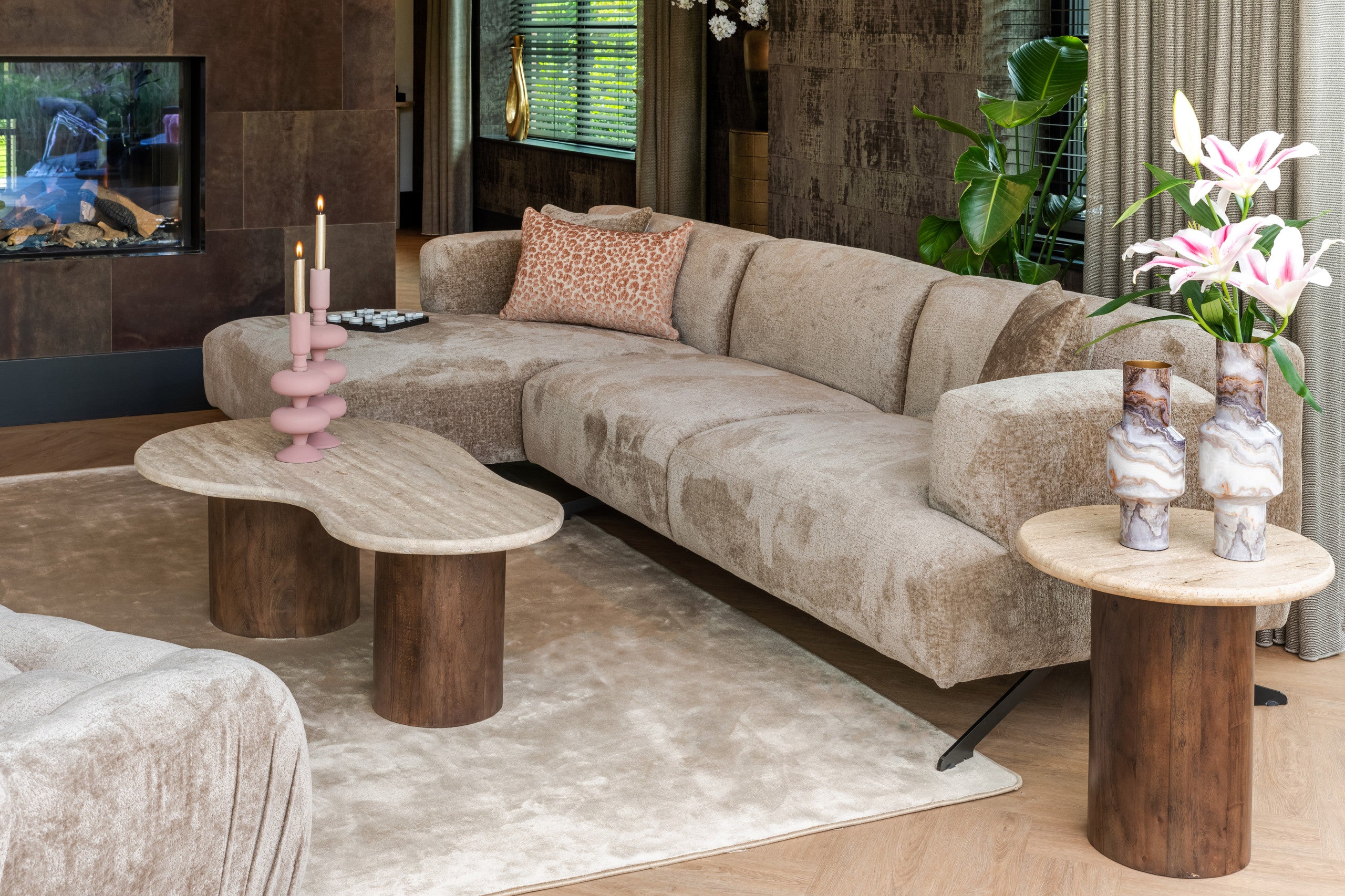 End table Douglas brown 50Ø