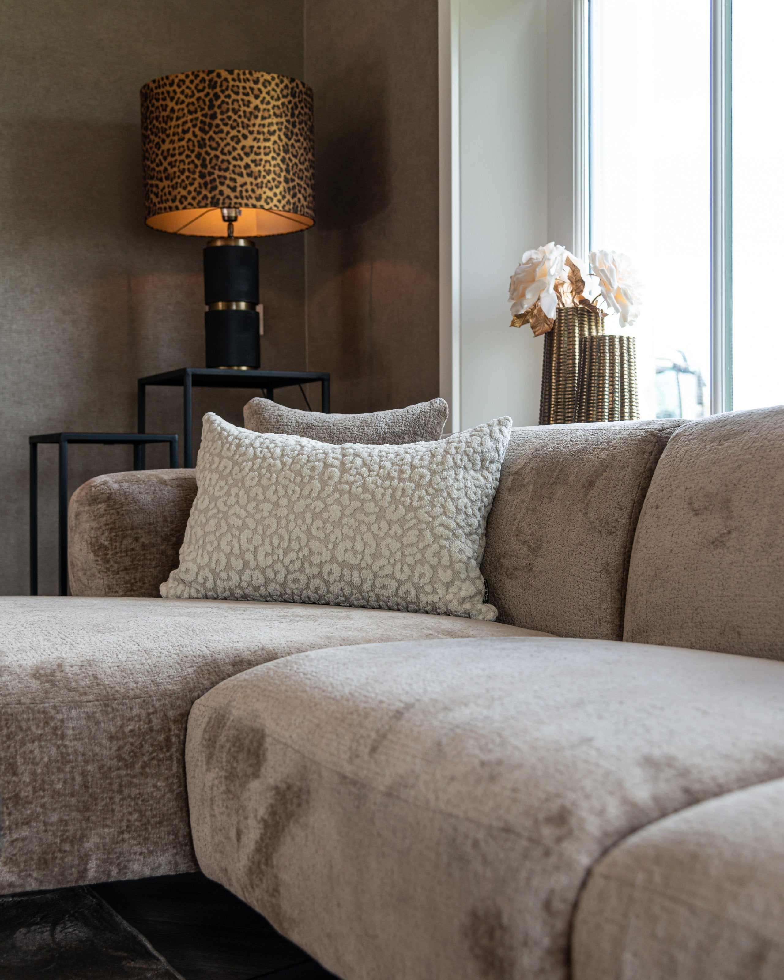 Vase Loran brushed gold small