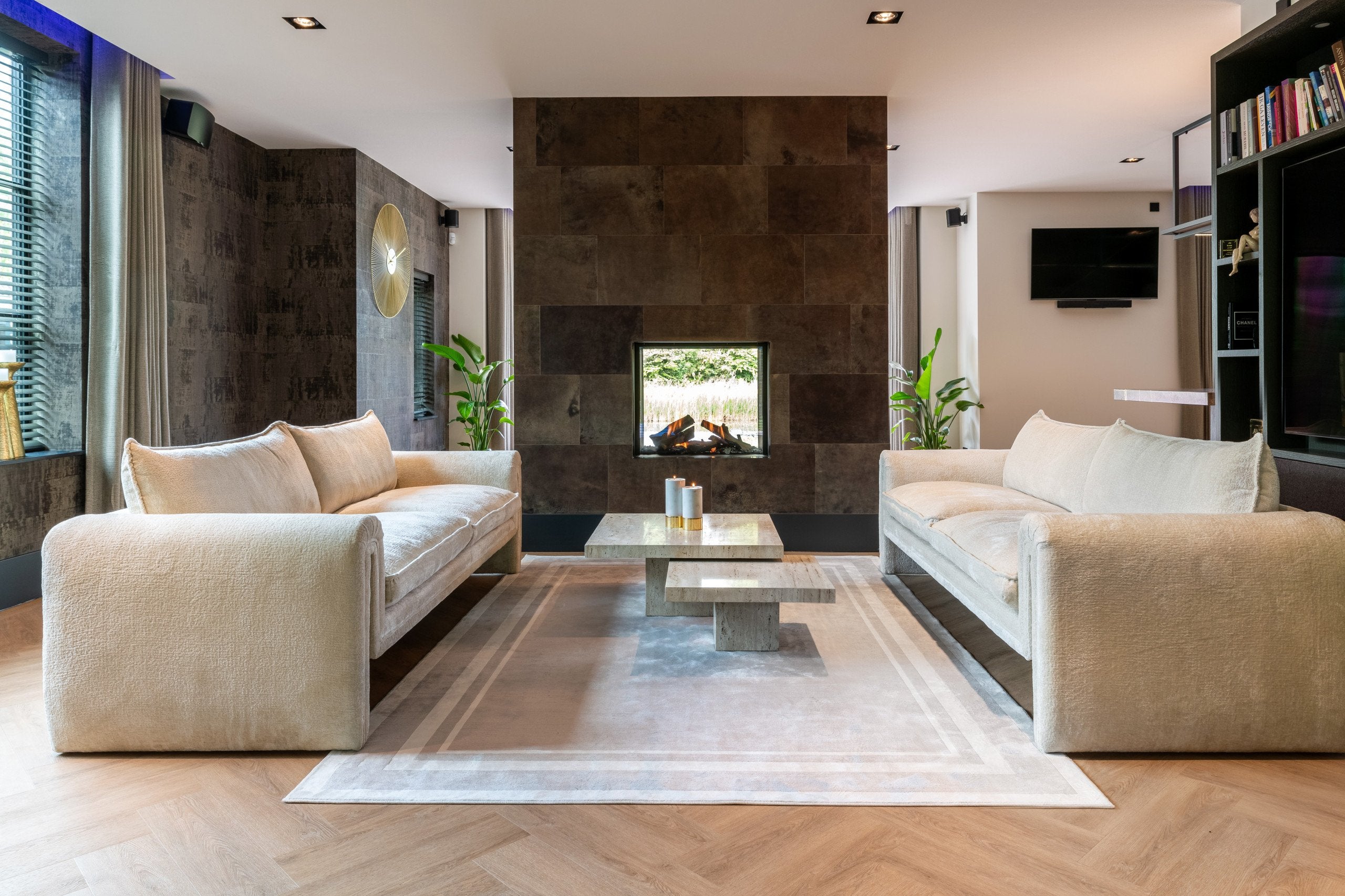 Coffee table La Cantera beige (Set of 2)