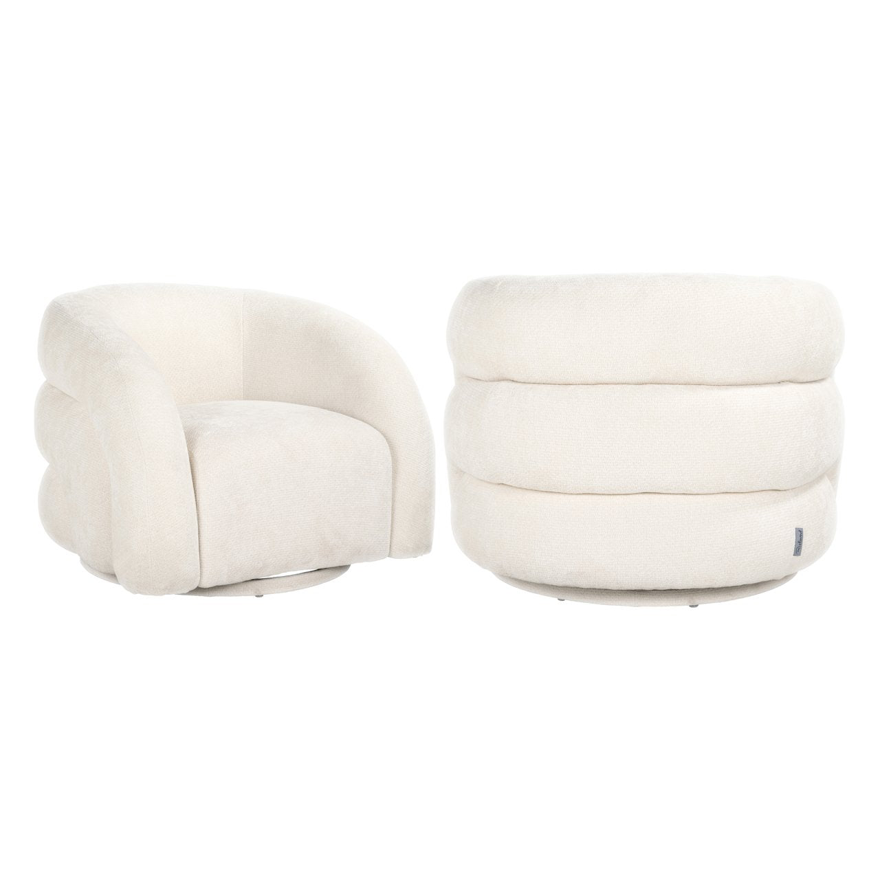 Lounge chair Arcus white unicorn swivel