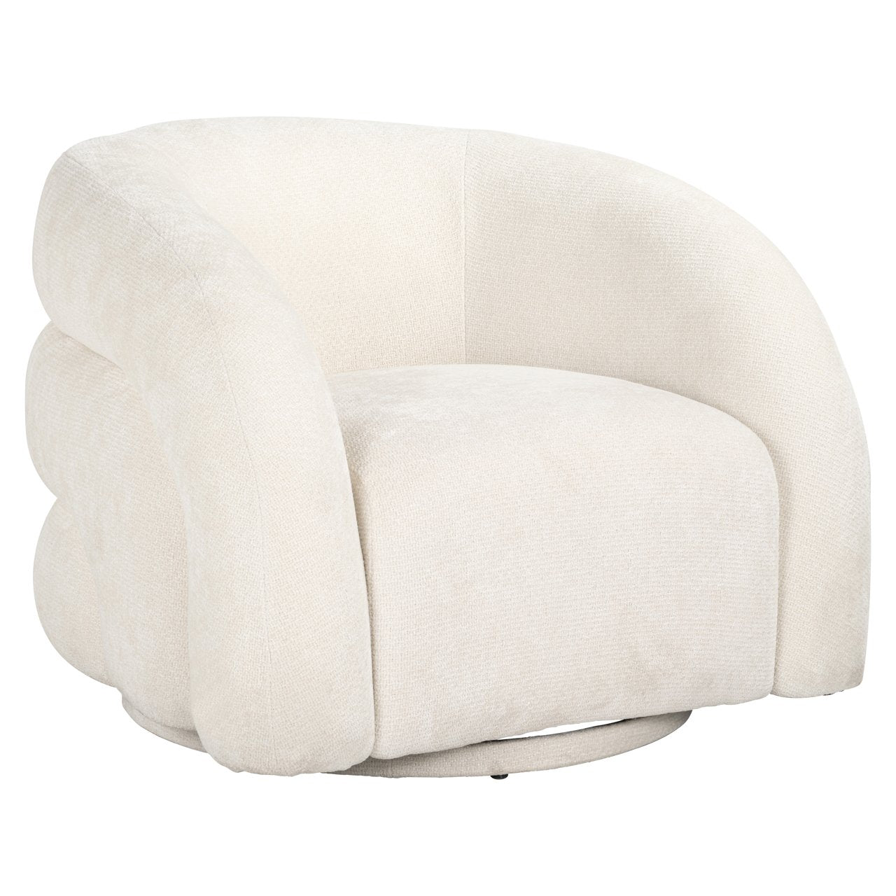 Lounge chair Arcus white unicorn swivel