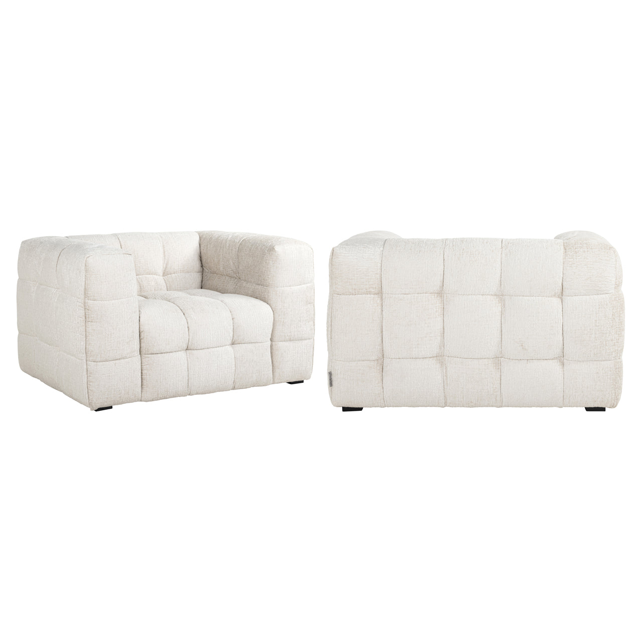 Lounge chair Merrol cream fusion fire retardant