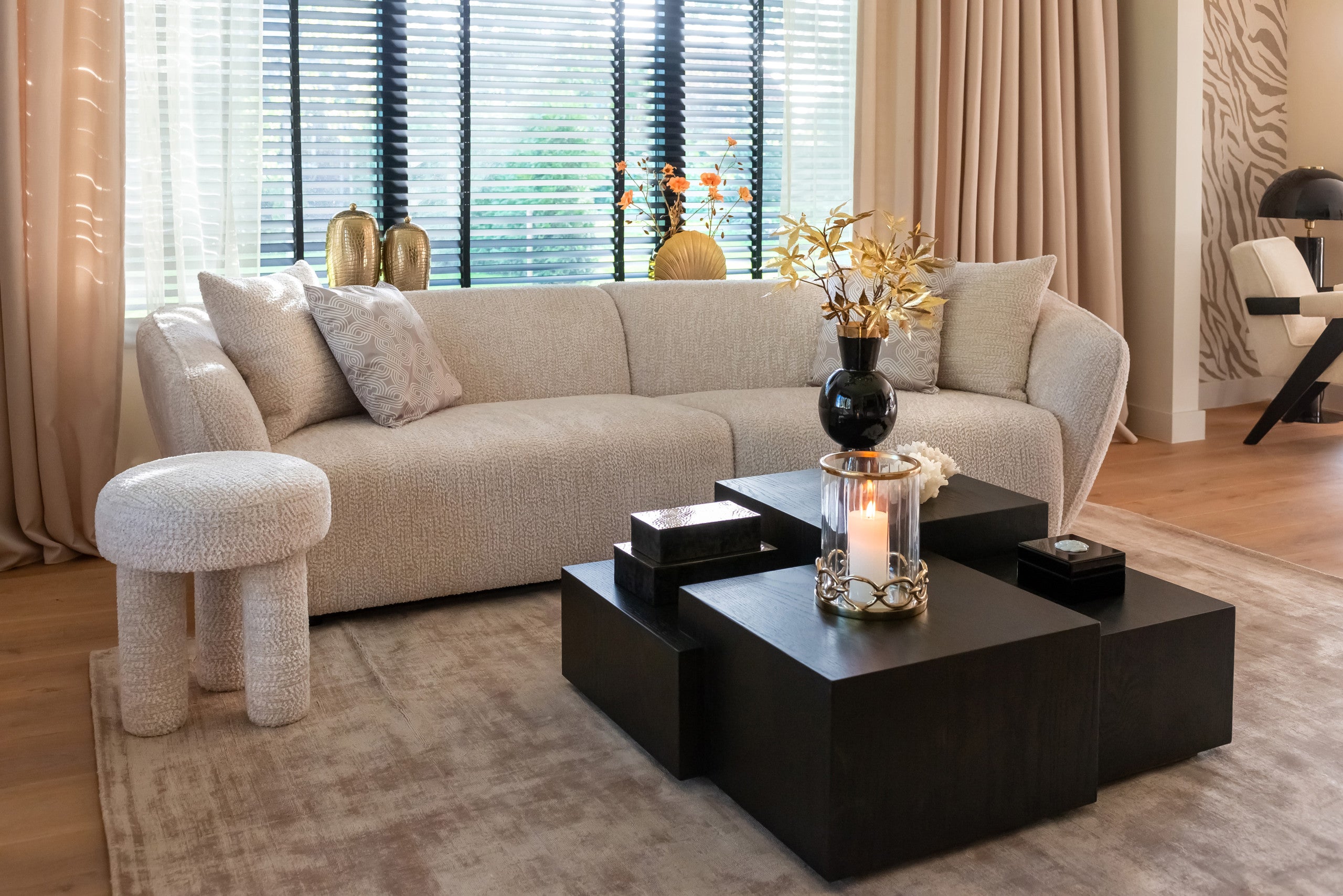 Sofa Armand natural blockweave