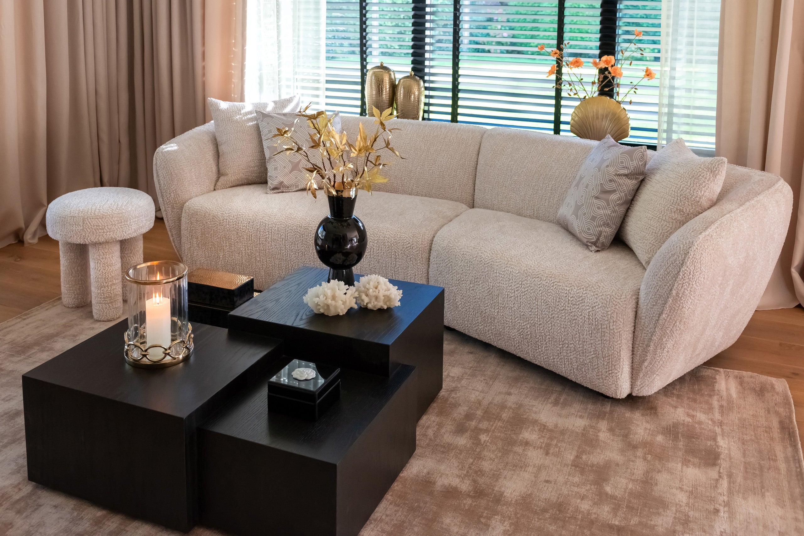 Sofa Armand natural blockweave
