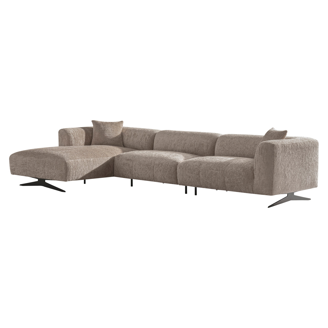 Sofa Hoxton lovely beige 3-seater + lounge left