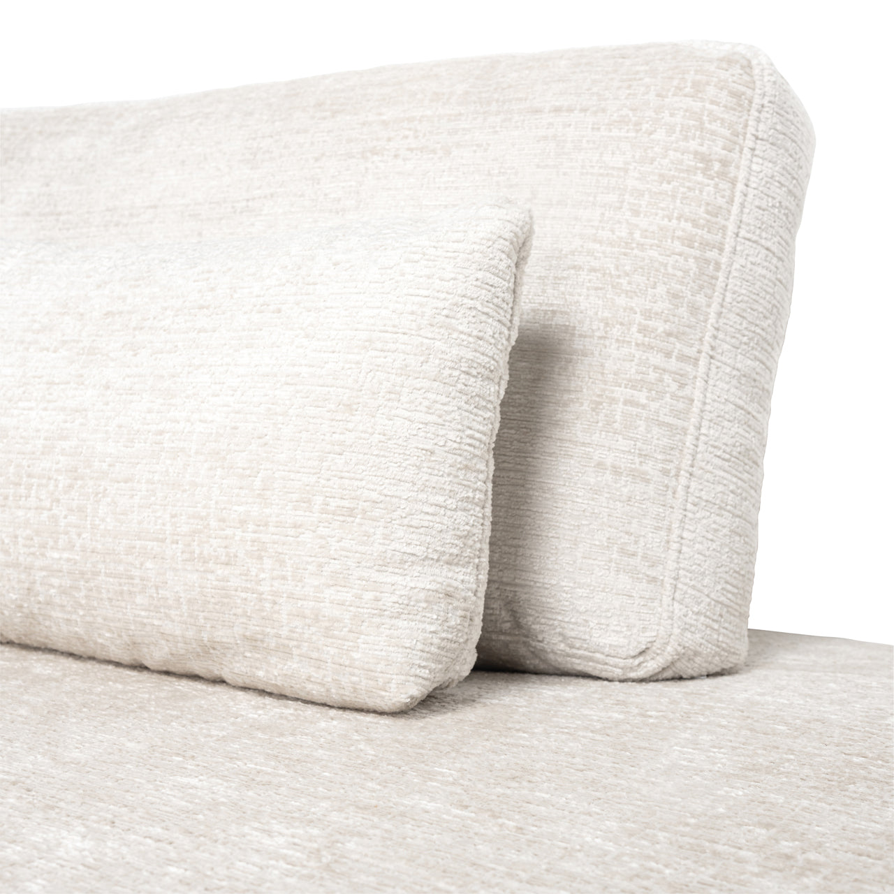 Sofa Lund cream fusion 3-seater + ottoman right