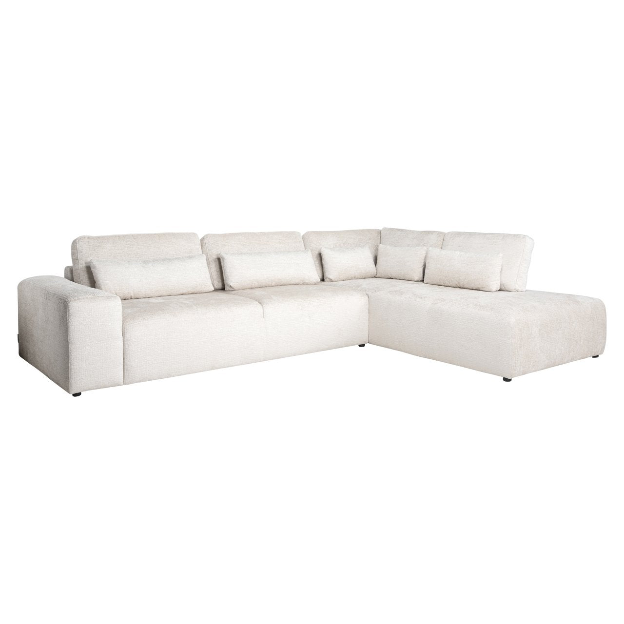Sofa Lund cream fusion 3-seater + ottoman right