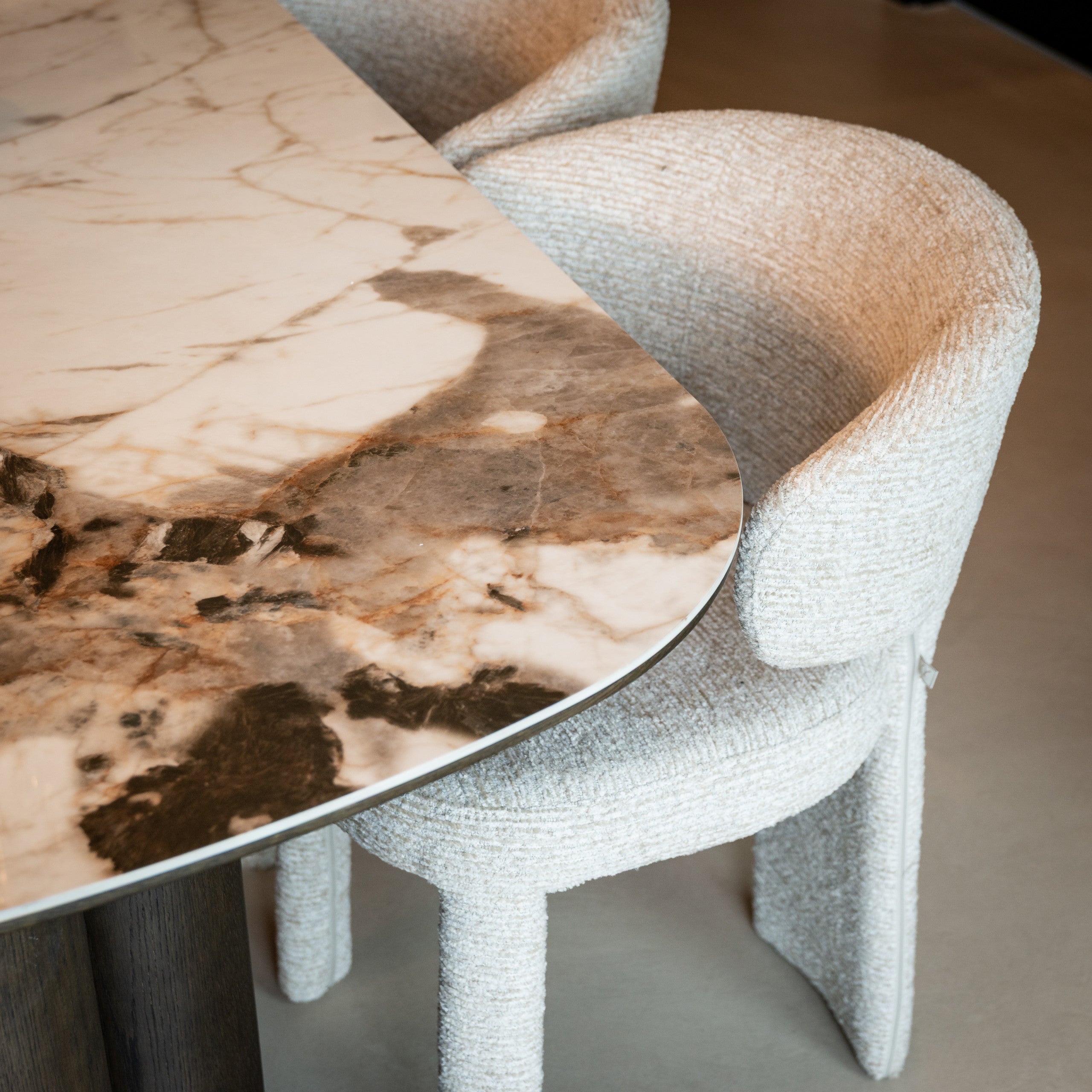 Dining chair Viola natural linear
