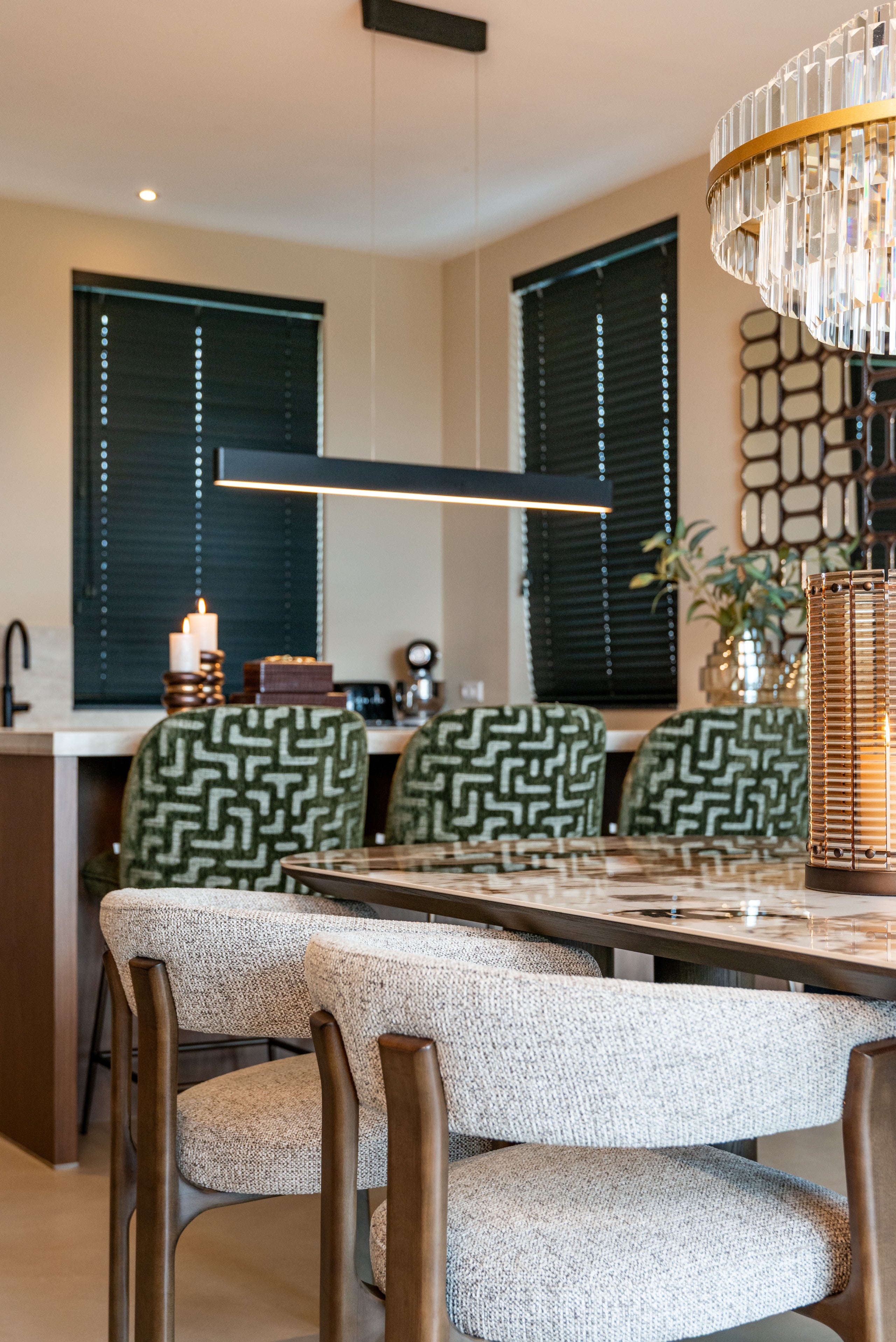 Counter stool Pullitzer moss labyrinth
