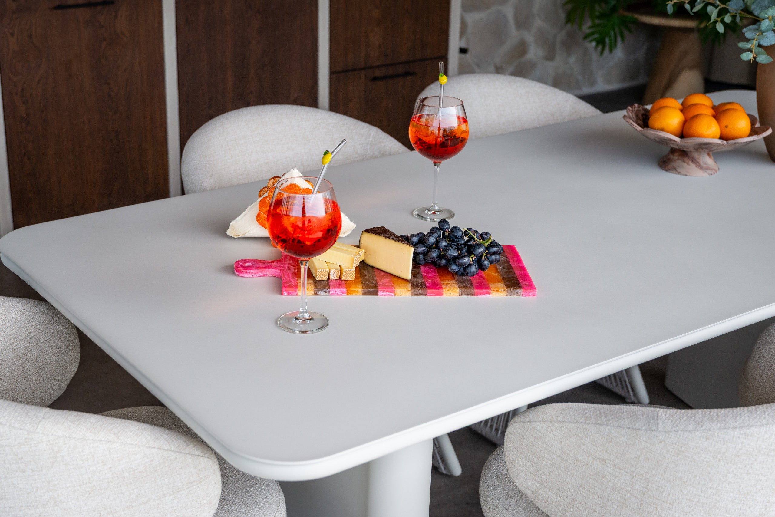 Outdoor dining table Senza light beige  220