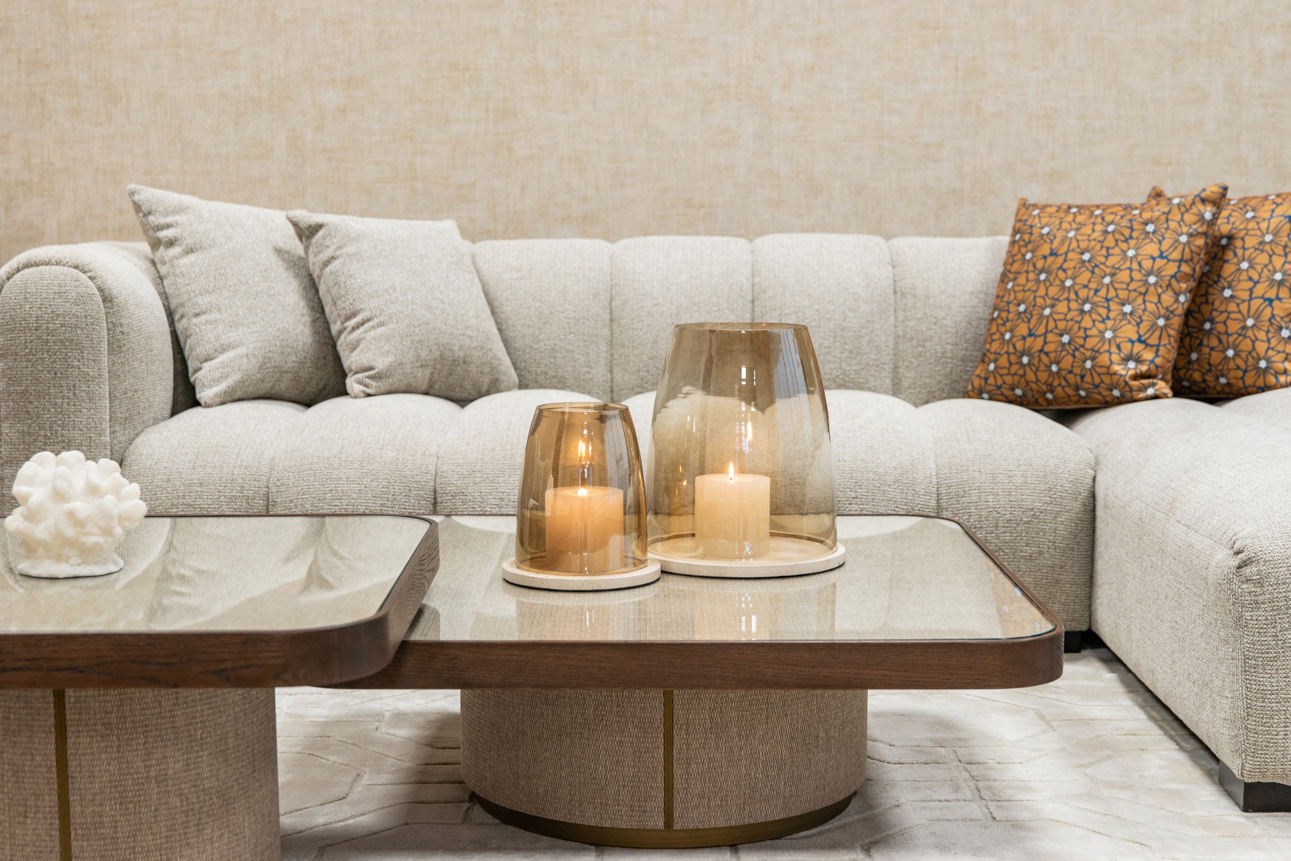 Sofa Novaro natural fancy lounge right
